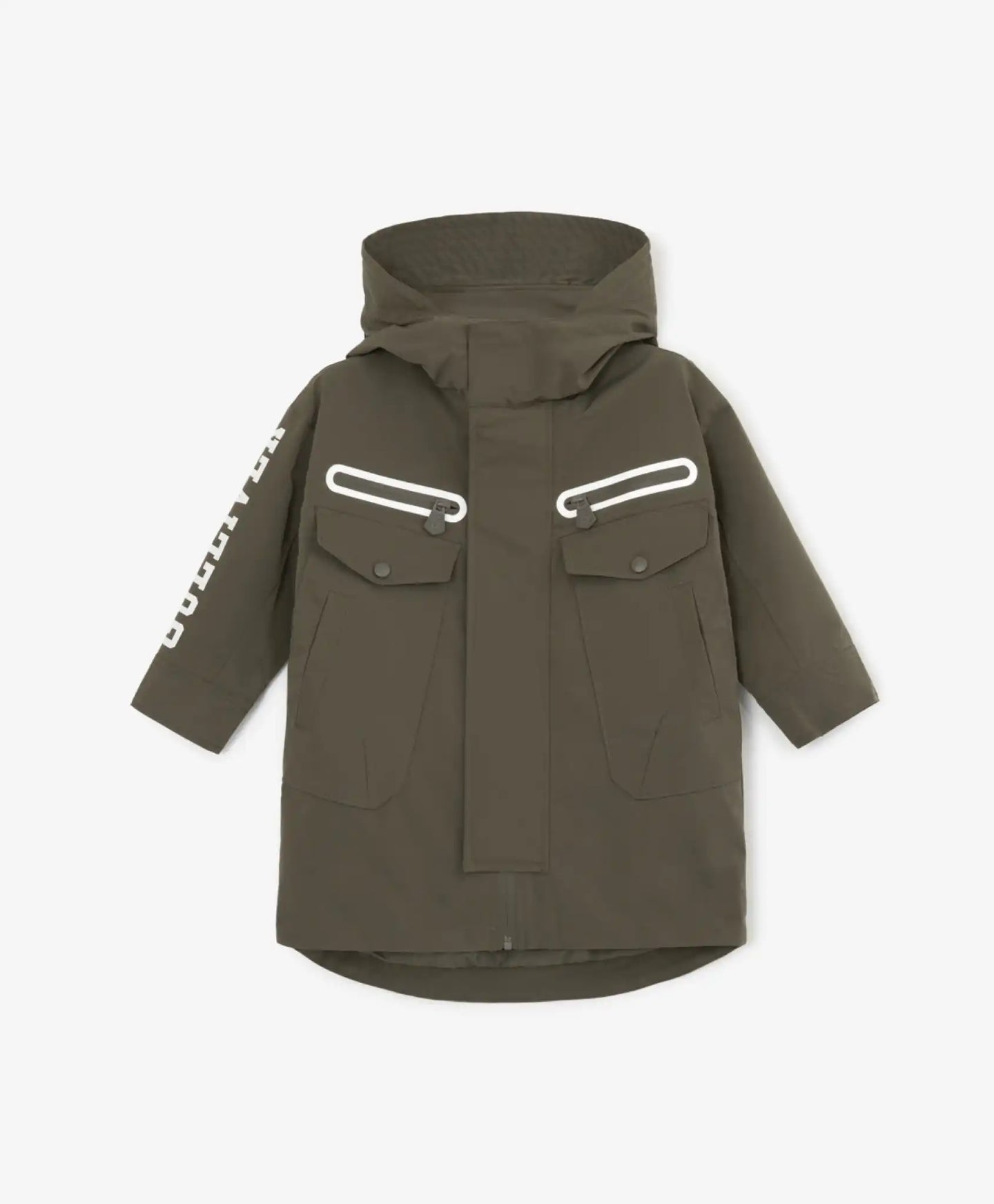 Impermeabil cu glugă și buzunare voluminoase culoare kaki Gulliver