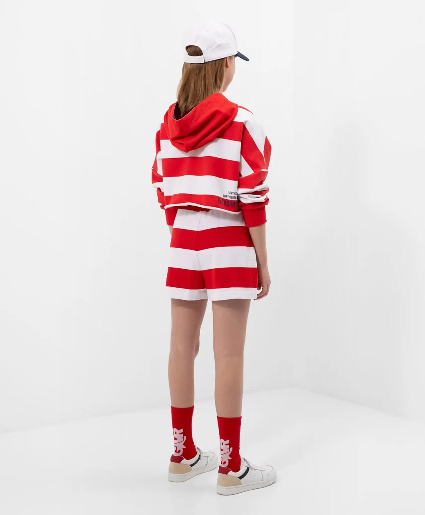 Pantaloni scurți cu dungi late Gulliver