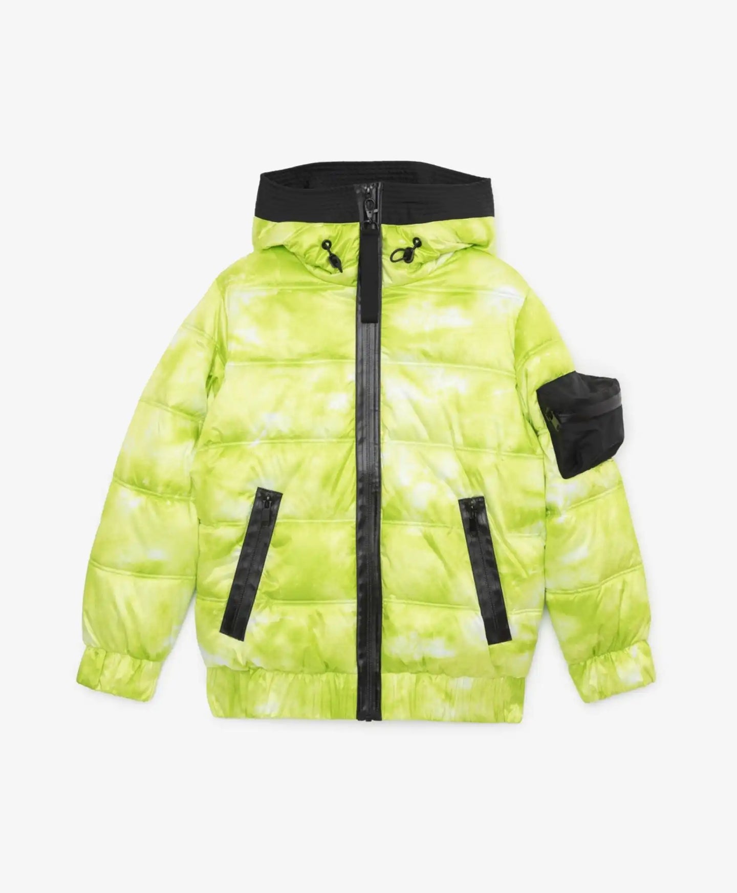 Jachetă cu glugă și efect de colorare neregulată de la Gulliver