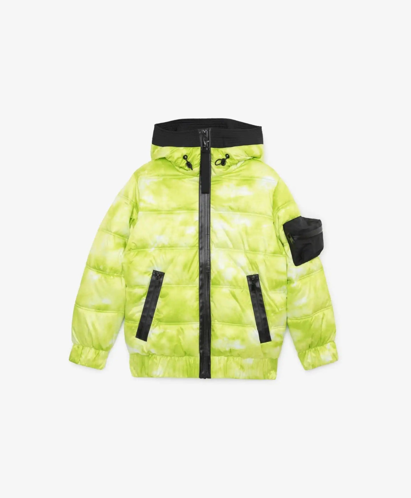 Jachetă cu glugă și efect de colorare neregulată de la Gulliver