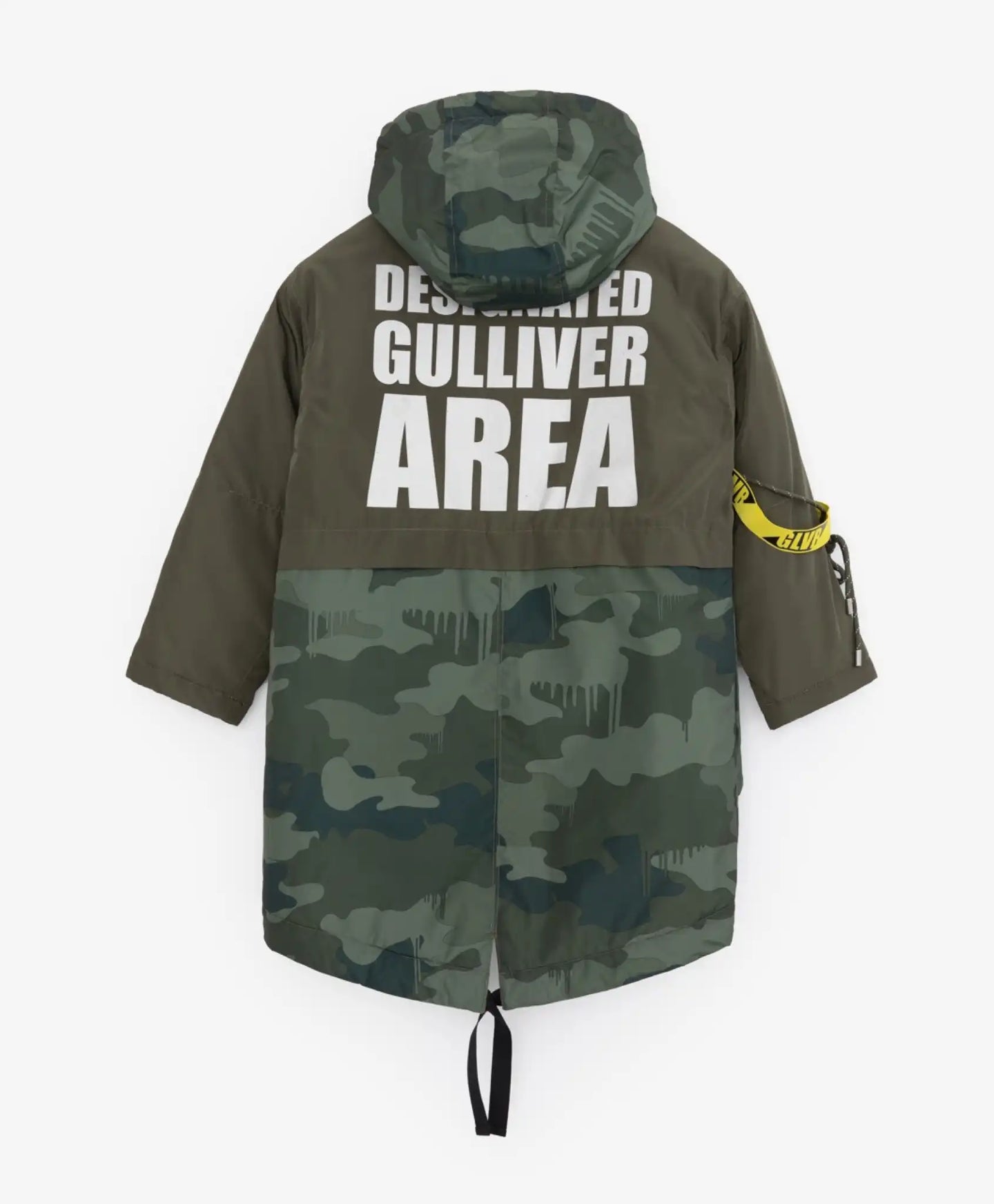 Parka cu imprimeu de camuflaj și elemente reflectorizante de la Gulliver