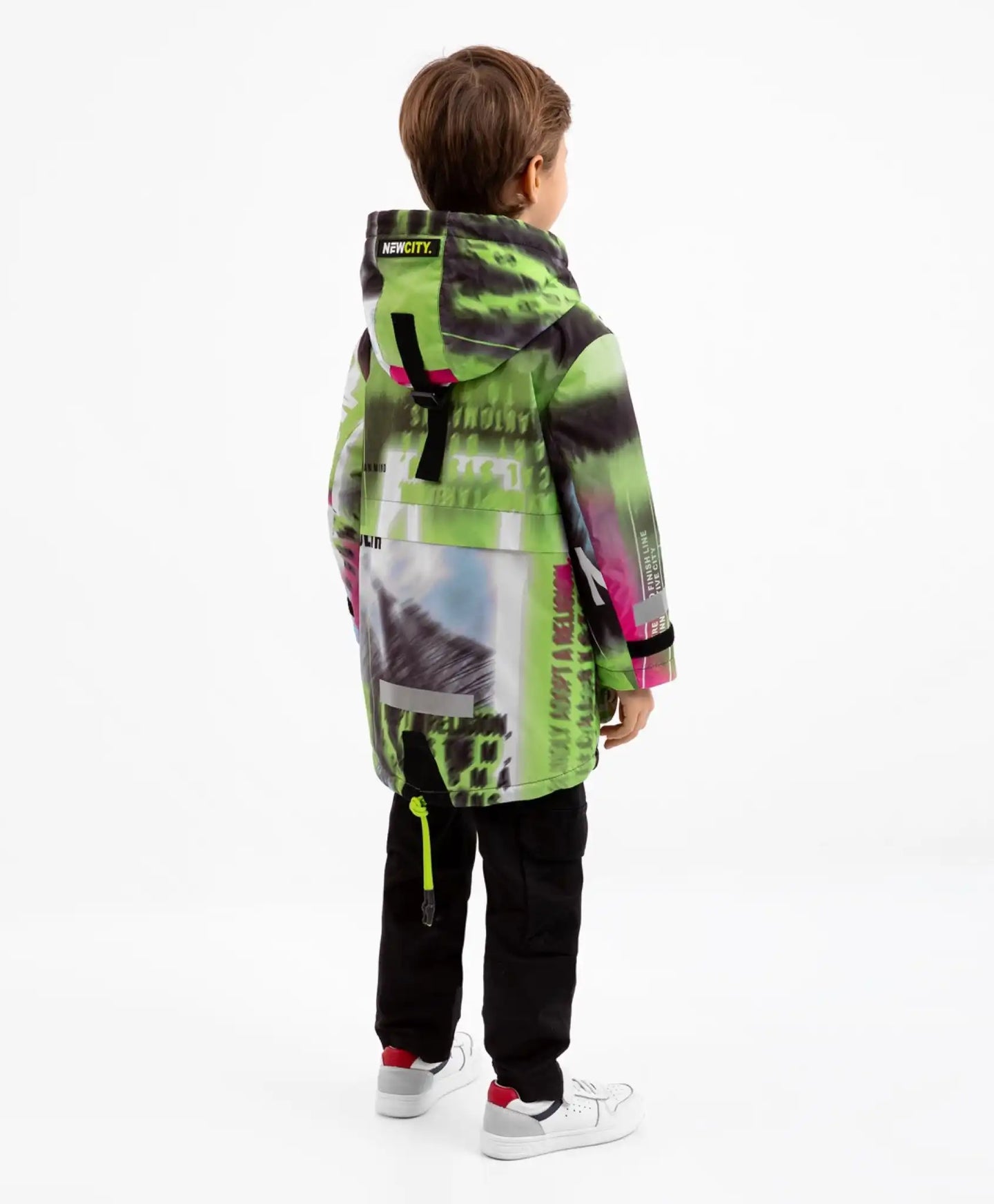 Jachetă de tranziție multicoloră cu glugă de la Gulliver