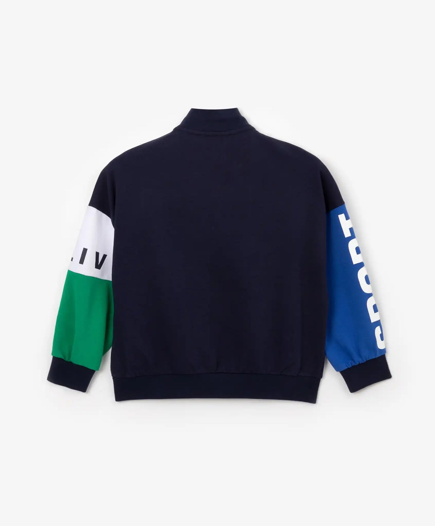 Hanorac din material fleece cu fermoar în stil colorblock Gulliver