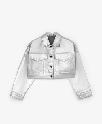 Jachetă din denim – argintie, Gulliver