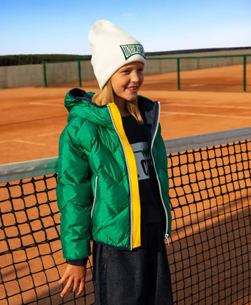 Jachetă de tranziție cu glugă verde de la Gulliver