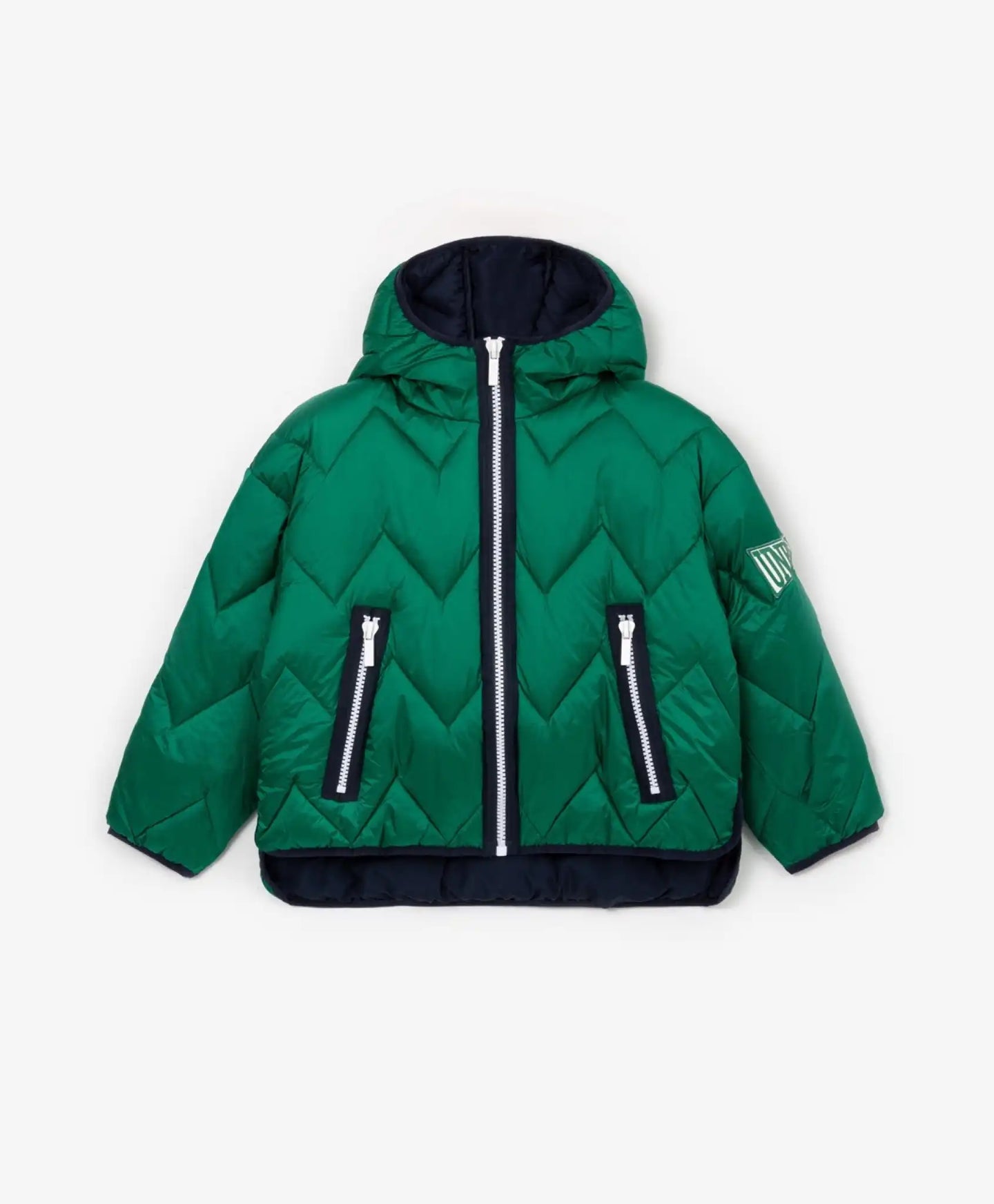 Jachetă de tranziție cu glugă verde de la Gulliver