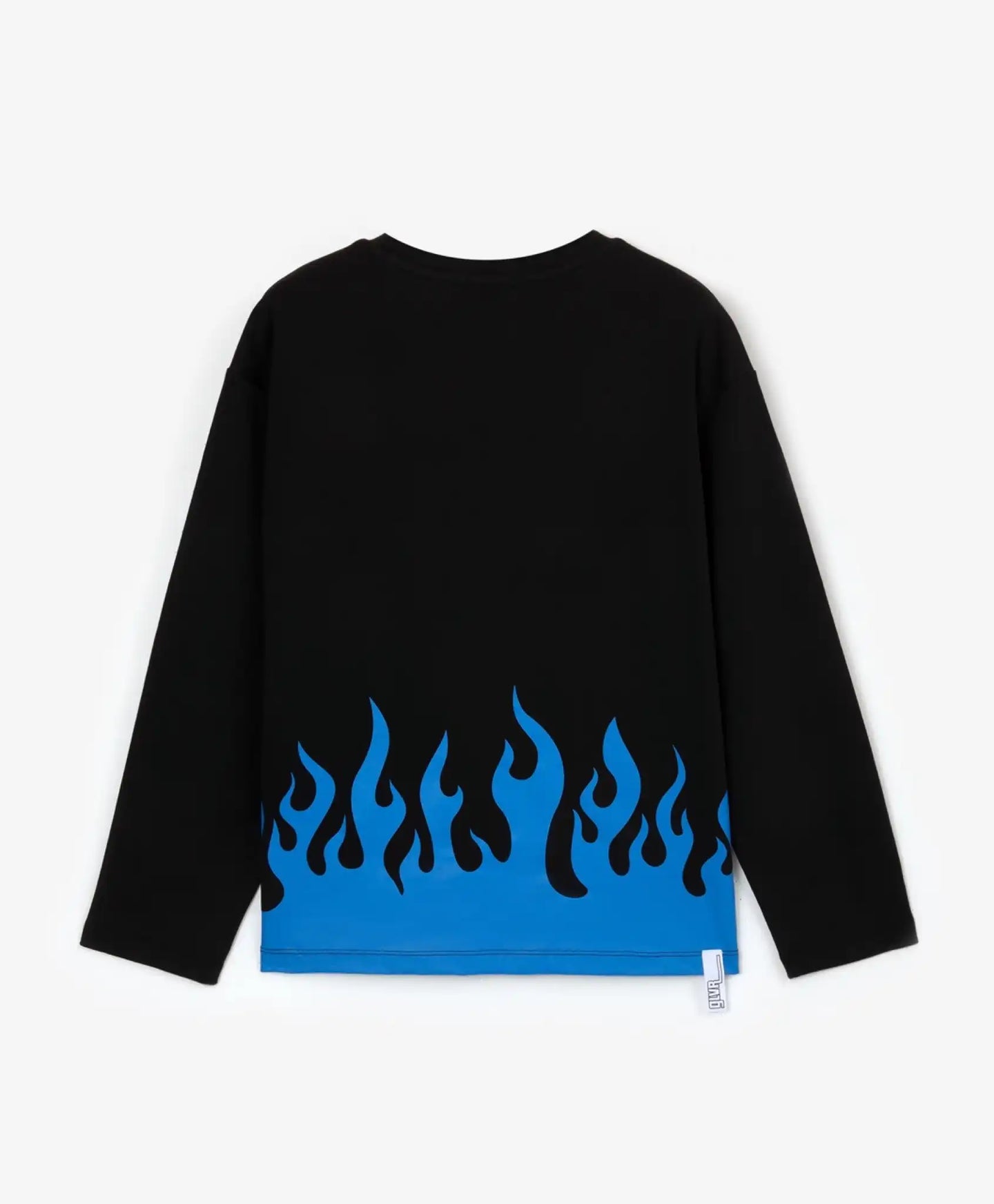 Tricou cu mâneci lungi cu imprimeu mare negru, Gulliver