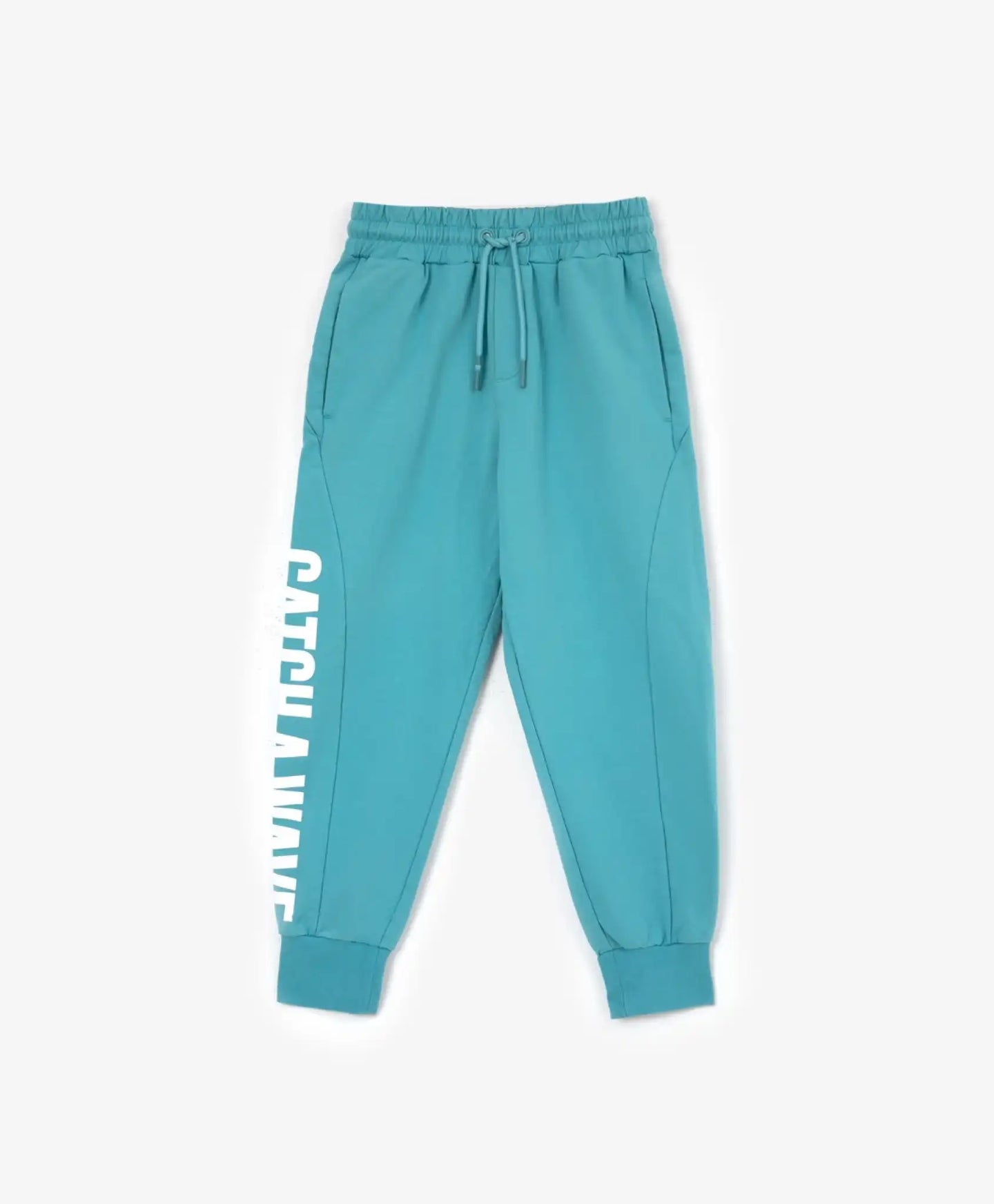 Pantaloni din neopren cu curea și manșete elastice, turcoaz, Gulliver