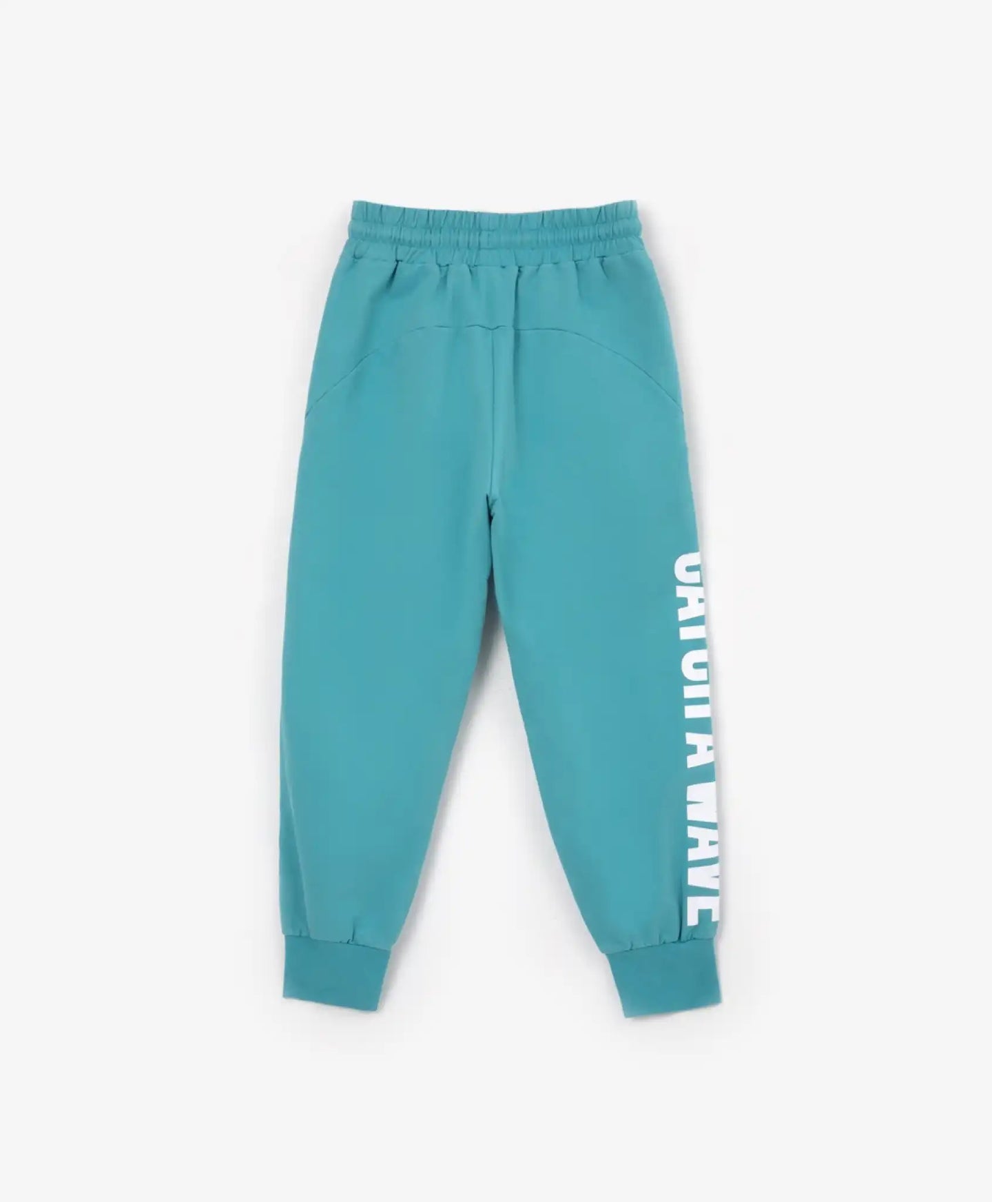 Pantaloni din neopren cu curea și manșete elastice, turcoaz, Gulliver