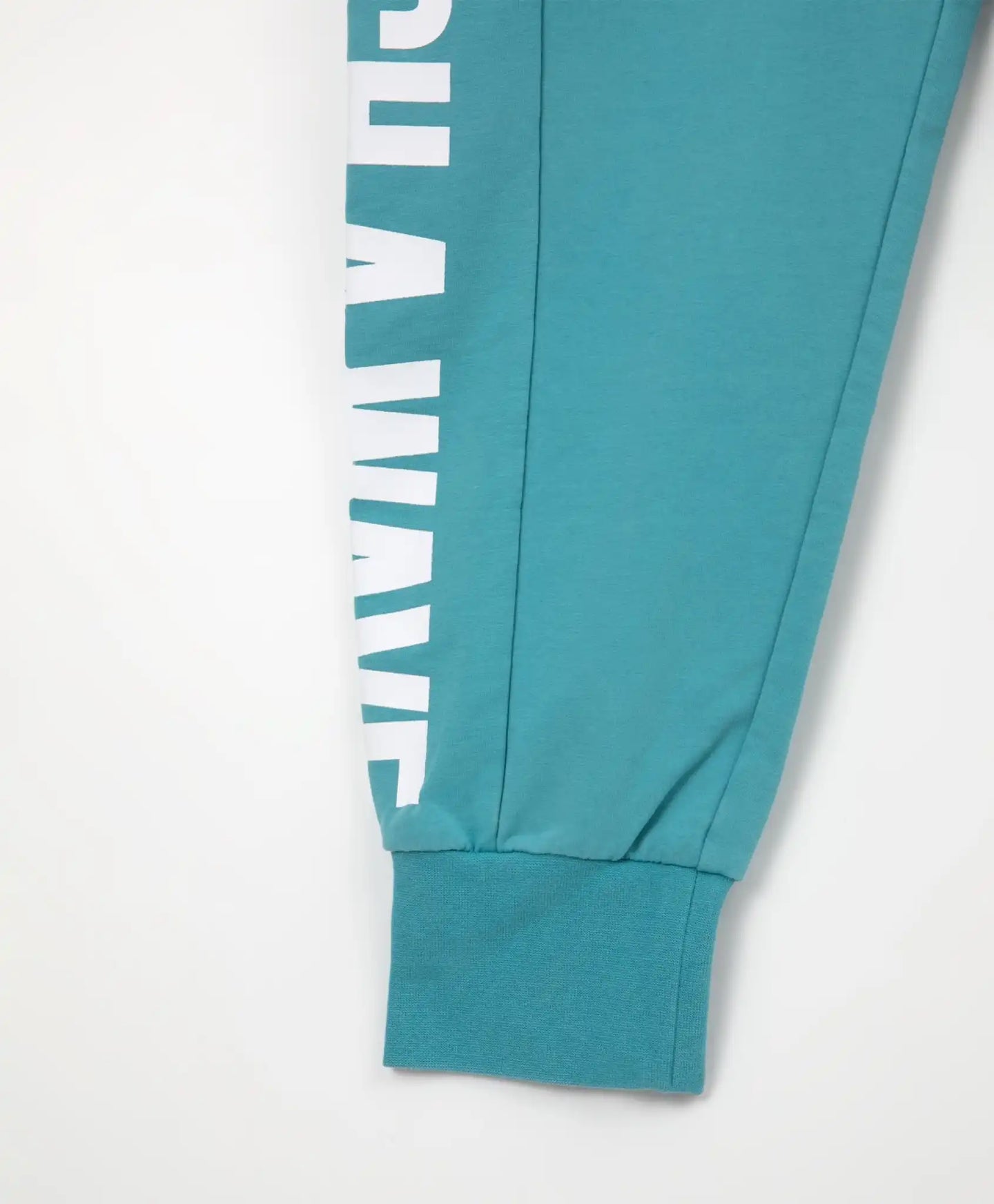 Pantaloni din neopren cu curea și manșete elastice, turcoaz, Gulliver