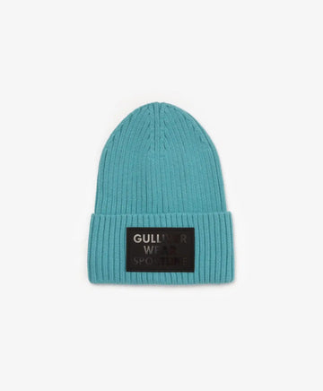 Căciulă tricotată turcoaz cu tiv, Gulliver