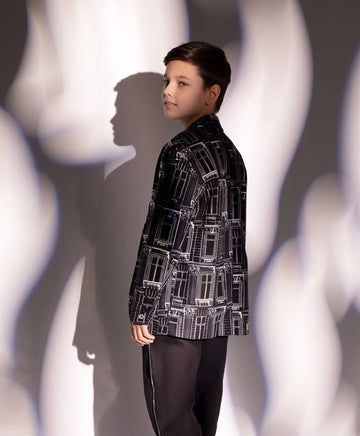 Jachetă neagră din bumbac de la Gulliver