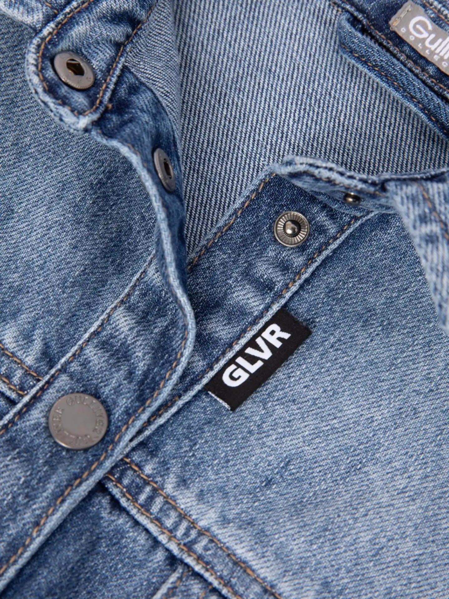 Jachetă din denim cu franjuri la tiv, Gulliver