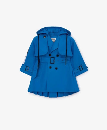 Palton dublu cu nasturi de culoare albastru cobalt modern de la Gulliver