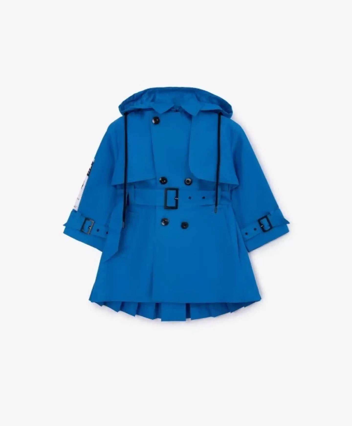 Palton dublu cu nasturi de culoare albastru cobalt modern de la Gulliver