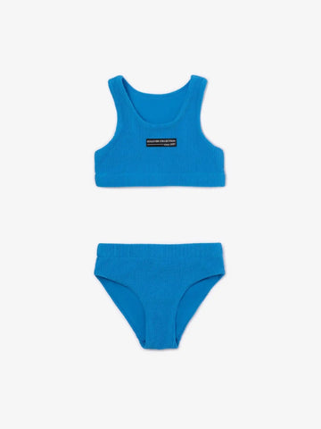 Costum de baie separat albastru pentru fetiță, Gulliver