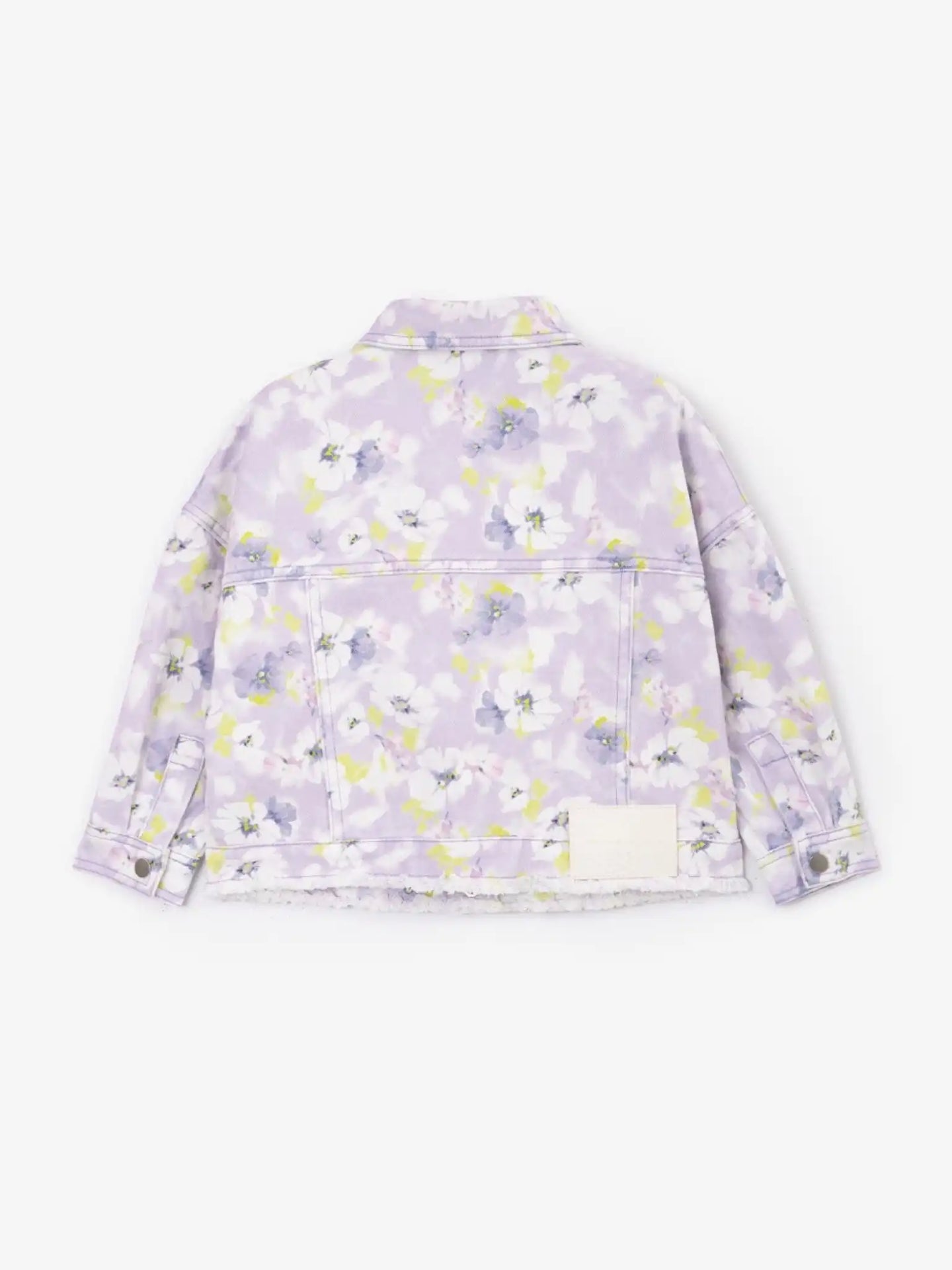 Jachetă din denim cu imprimeu floral delicat, Gulliver