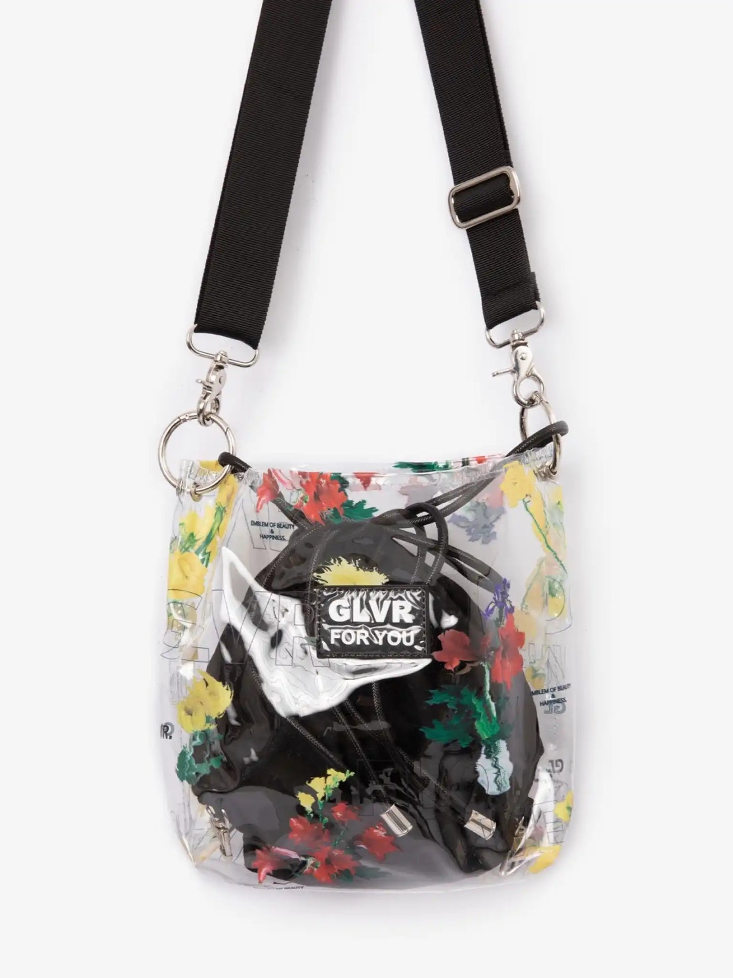 Geantă transparentă cu imprimeu colorat de la Gulliver