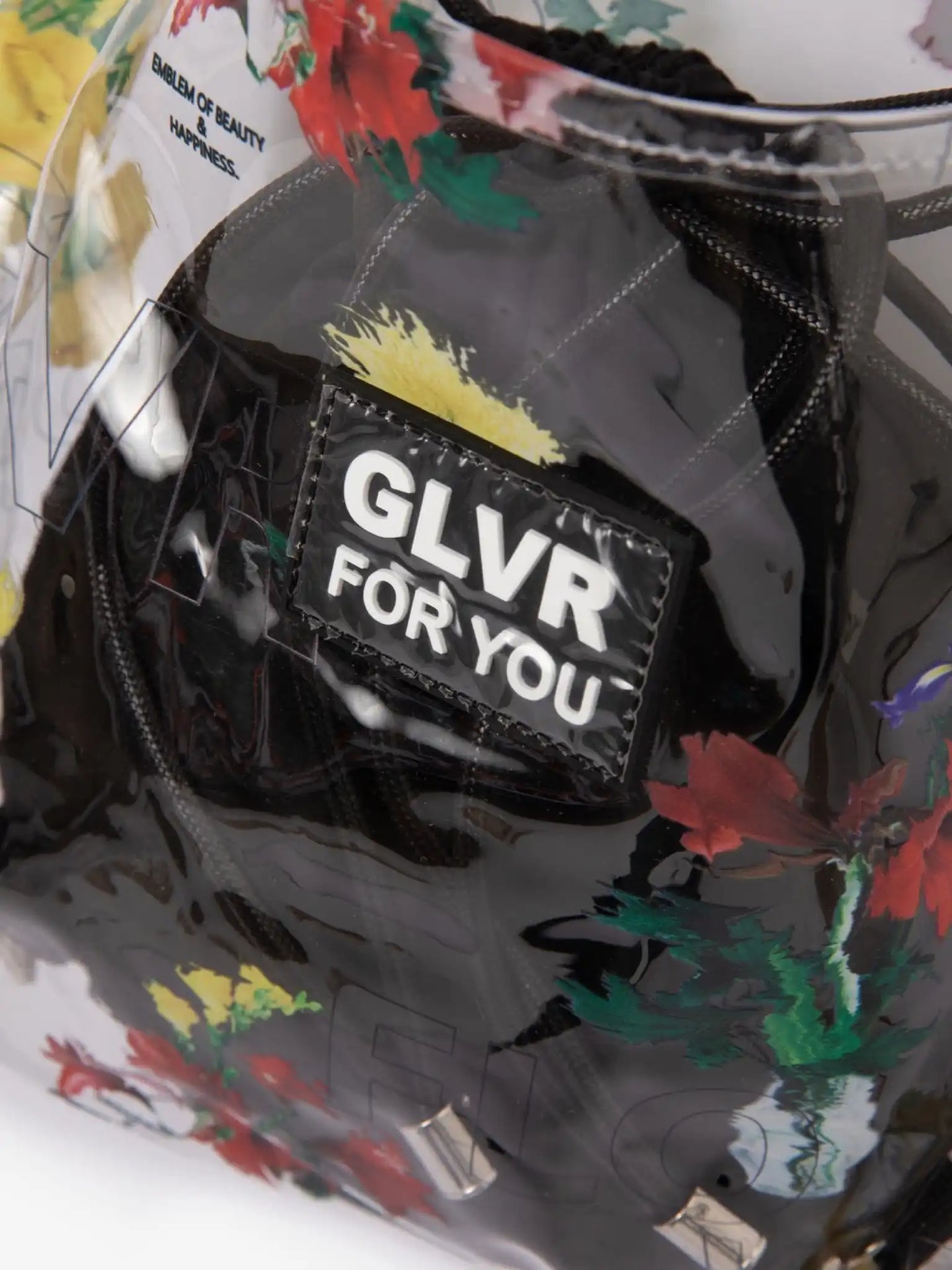 Geantă transparentă cu imprimeu colorat de la Gulliver