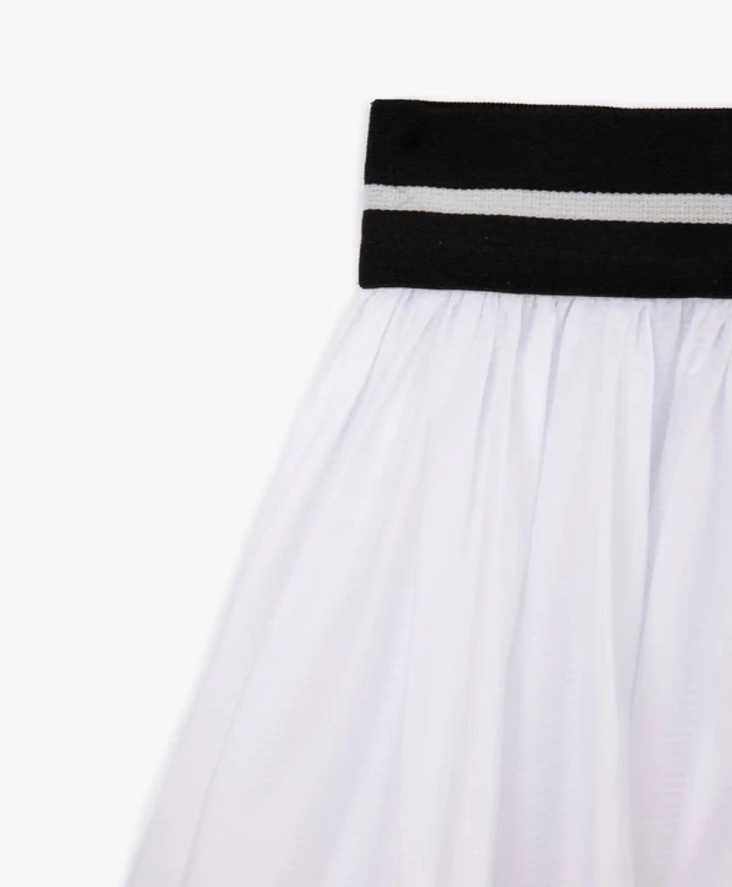 Fustă albă, din material subțire transparent, cu căptușeală din bumbac, pentru fată, Gulliver