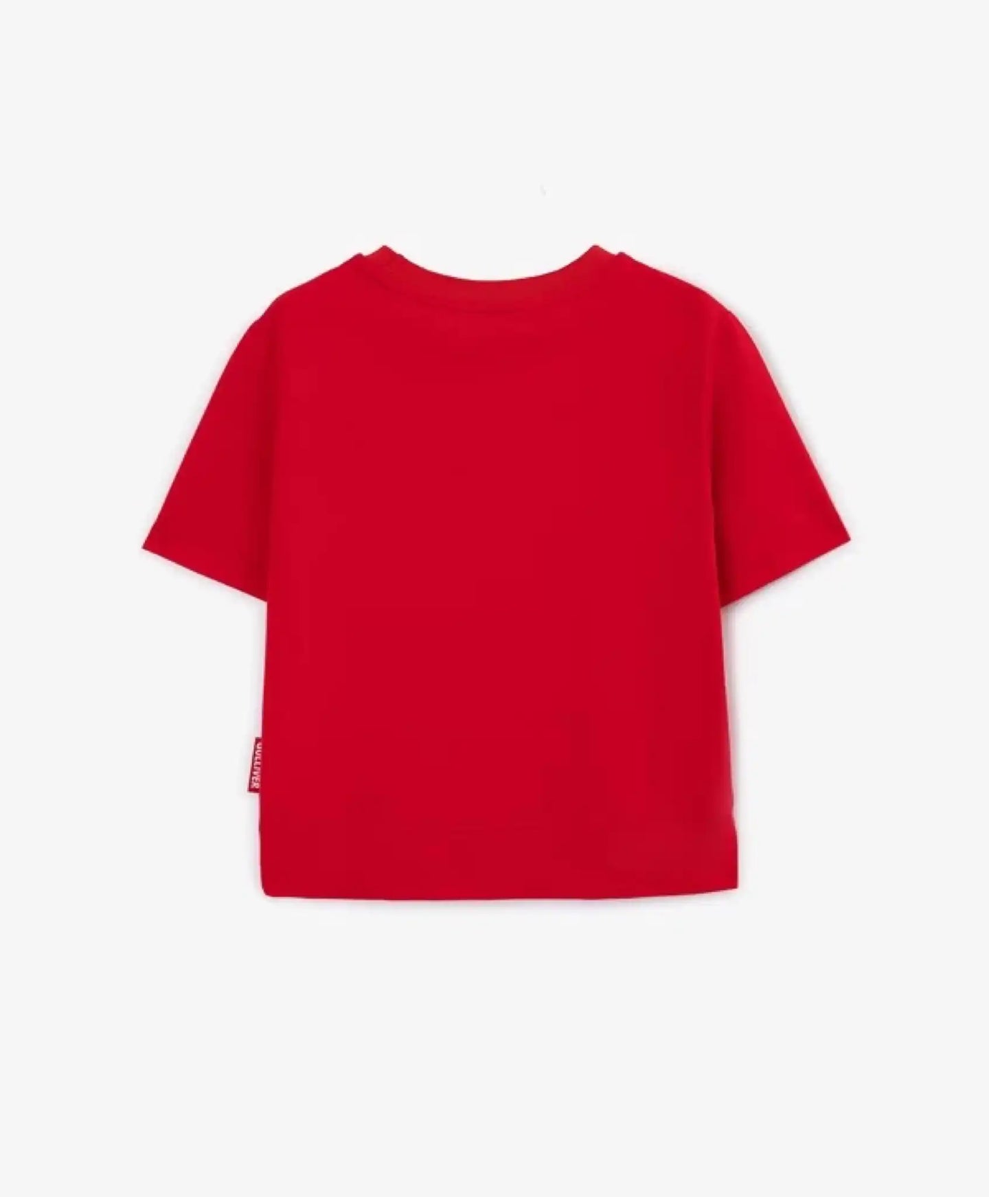 Tricou roșu cu broderie 3D pentru băiat, Gulliver