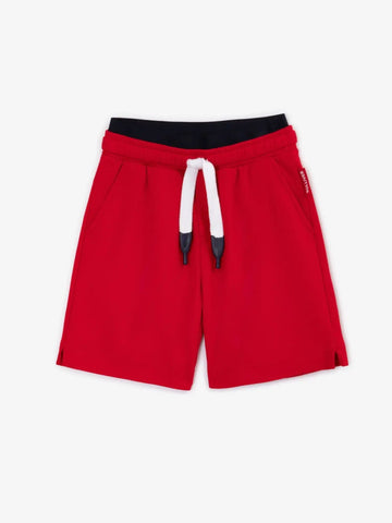 Pantaloni scurți din pique, roșii, pentru băiat, Gulliver