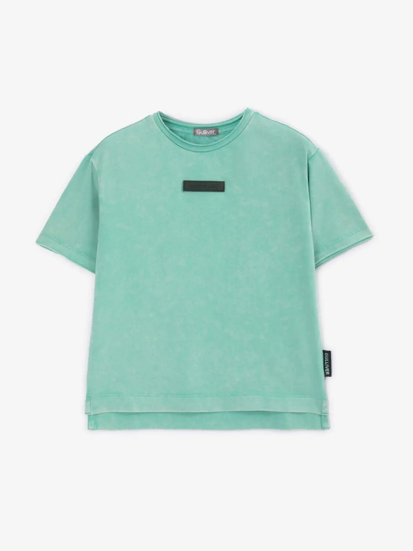 Tricou verde laconic cu colorare modernă pentru băiat, Gulliver