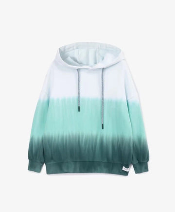 Hanorac alb cu efect tie-dye pentru băieți Gulliver