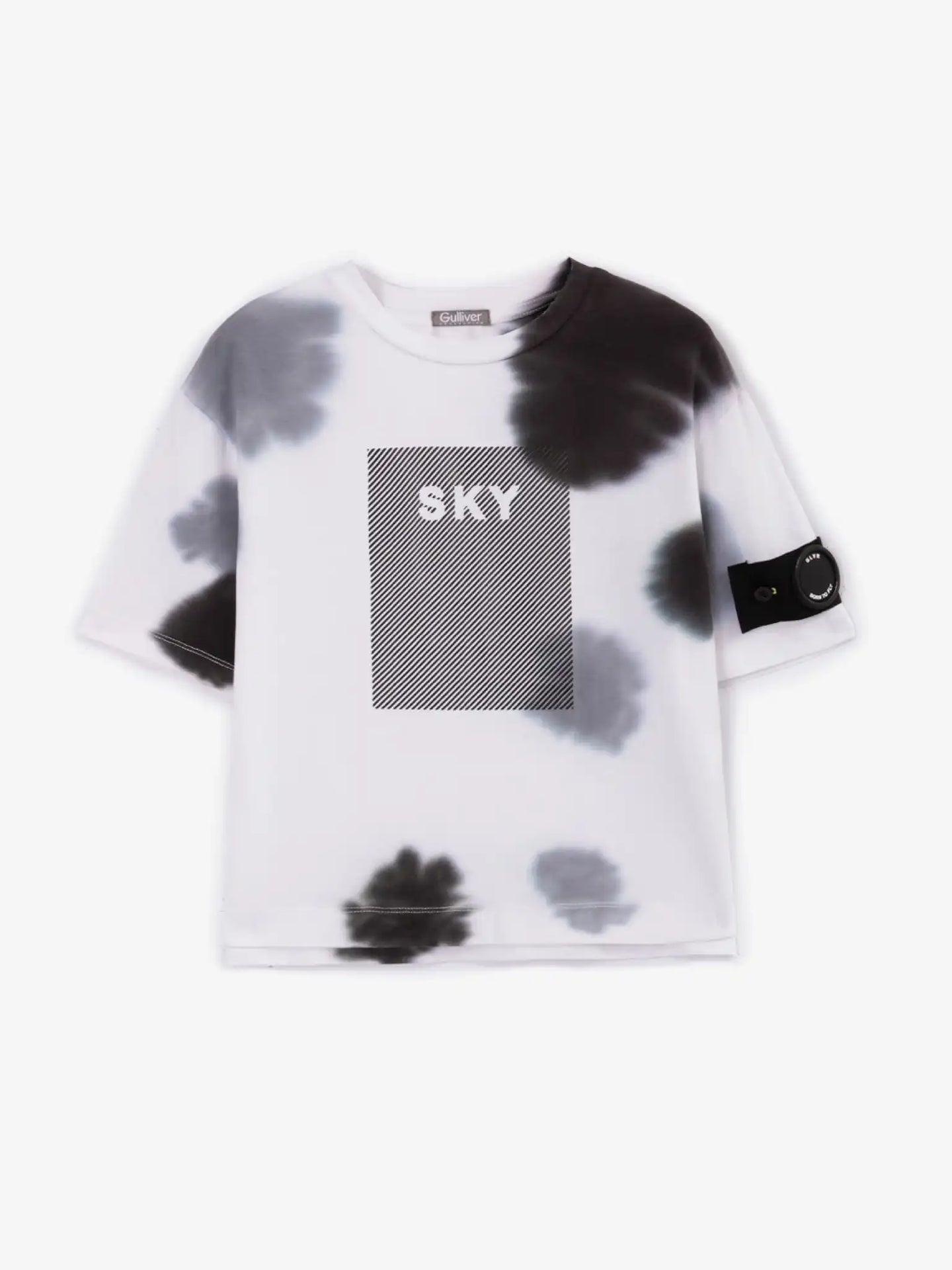 Tricou cu vopsire tie-dye, Gulliver