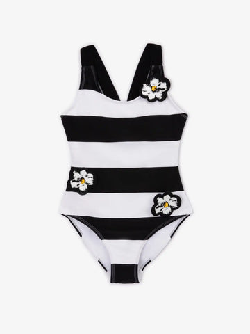 Costum de baie raiat cu elemente decorative voluminoase, Gulliver