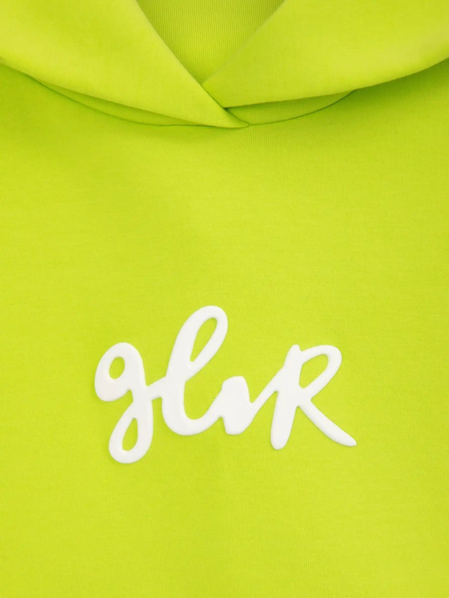 Hanorac scurt oversized cu culoare verde-lămâie pentru fete de la Gulliver