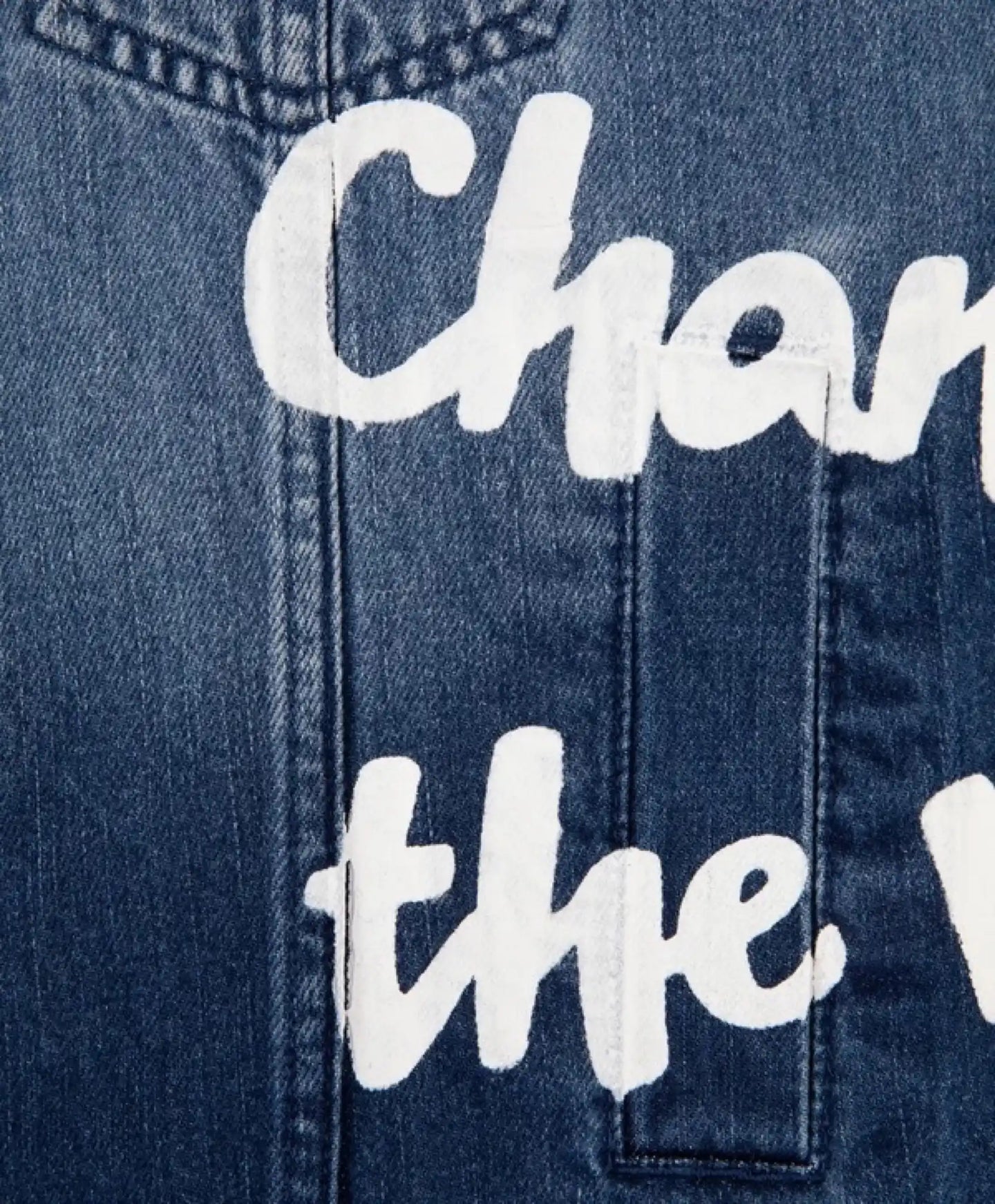 Vestă din denim albastră, cu efect de deteriorare, pentru fete, Gulliver