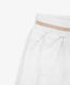 Pantaloni scurți din frotir alb, cu design geometric texturat, pentru fată, Gulliver