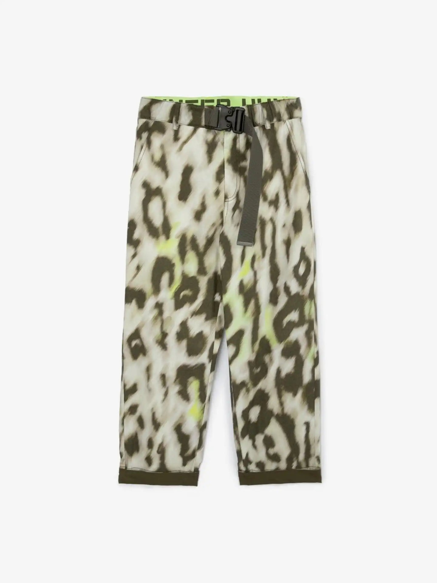 Pantaloni din poplin cu imprimeu stilizat animal print, Gulliver