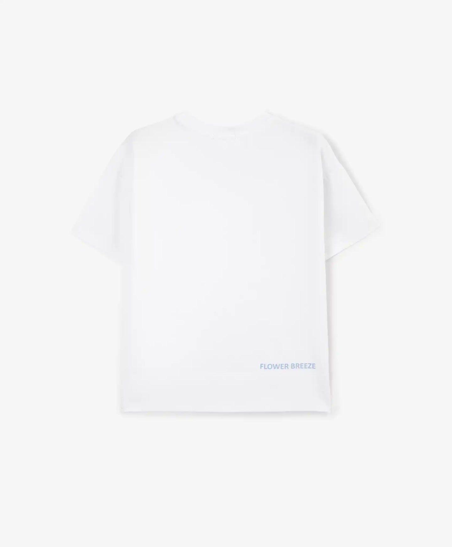 Tricou pentru fată cu imprimeu floral și decorațiune cu paiete, alb, Gulliver