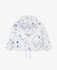 Jachetă pentru fată din material matlasat, cu imprimeu floral, albă, Gulliver