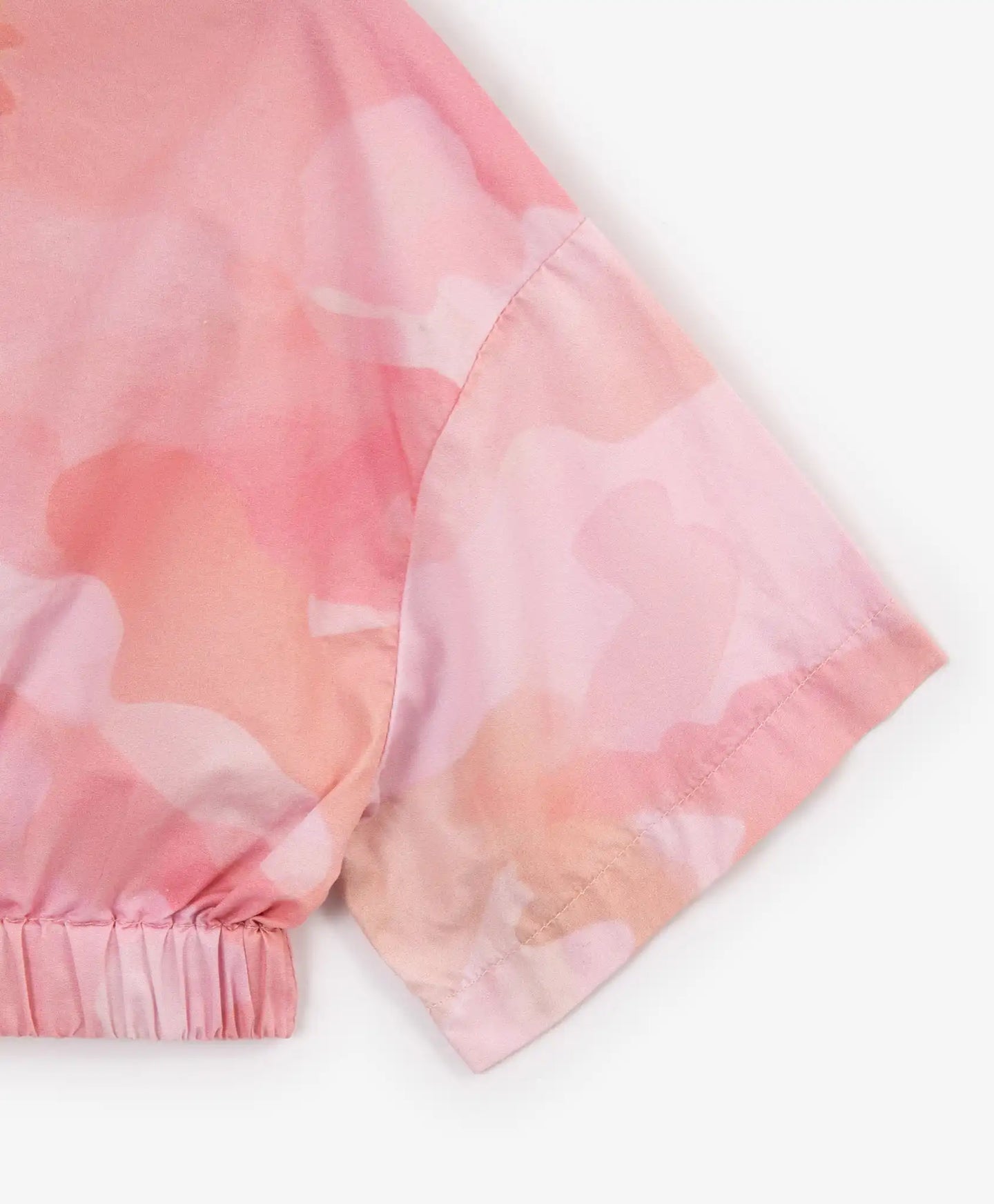 Bluză scurtă pentru copii cu decor tipografic, roz, Gulliver