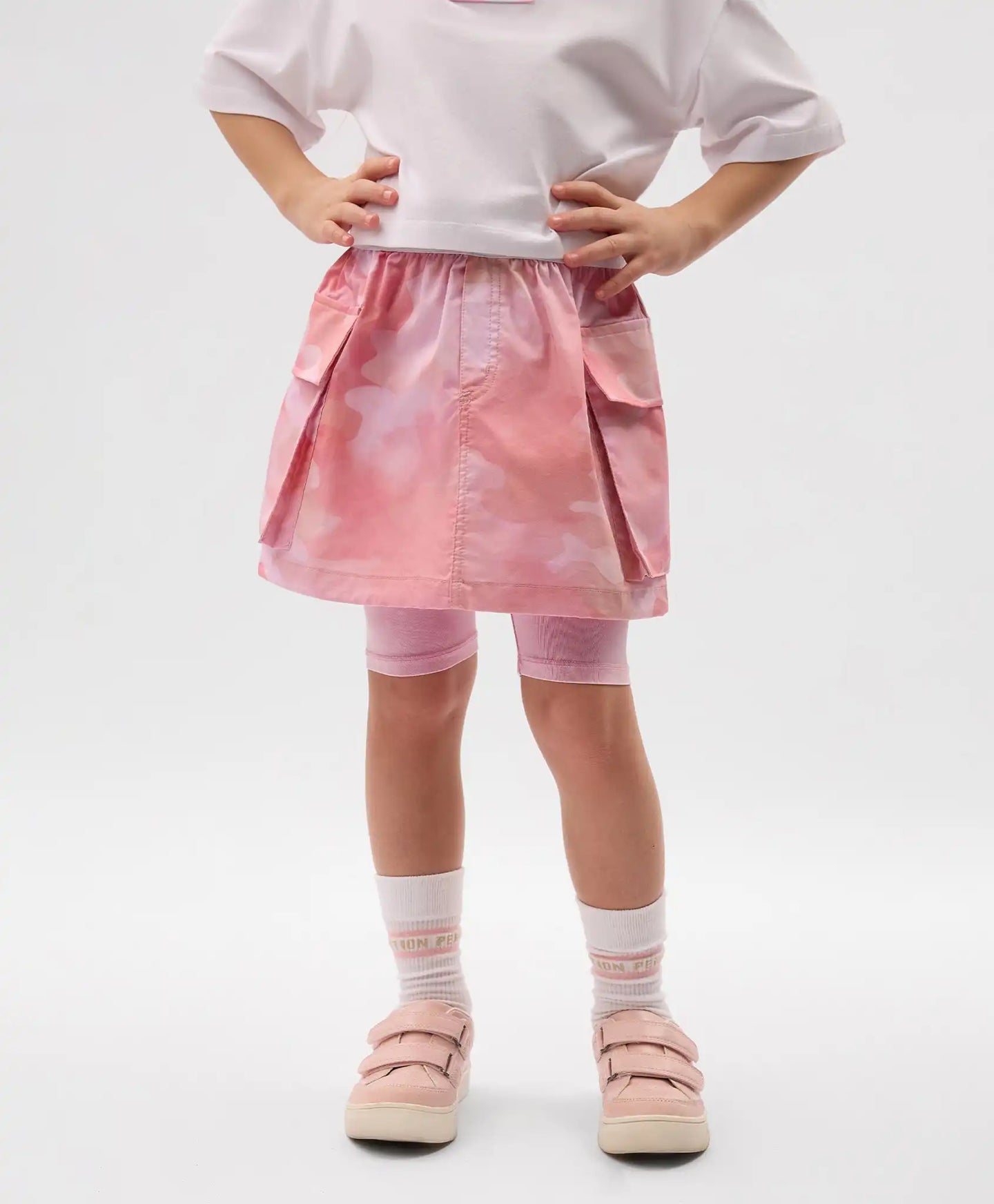 Fustă cargo pentru copii, roz, Gulliver