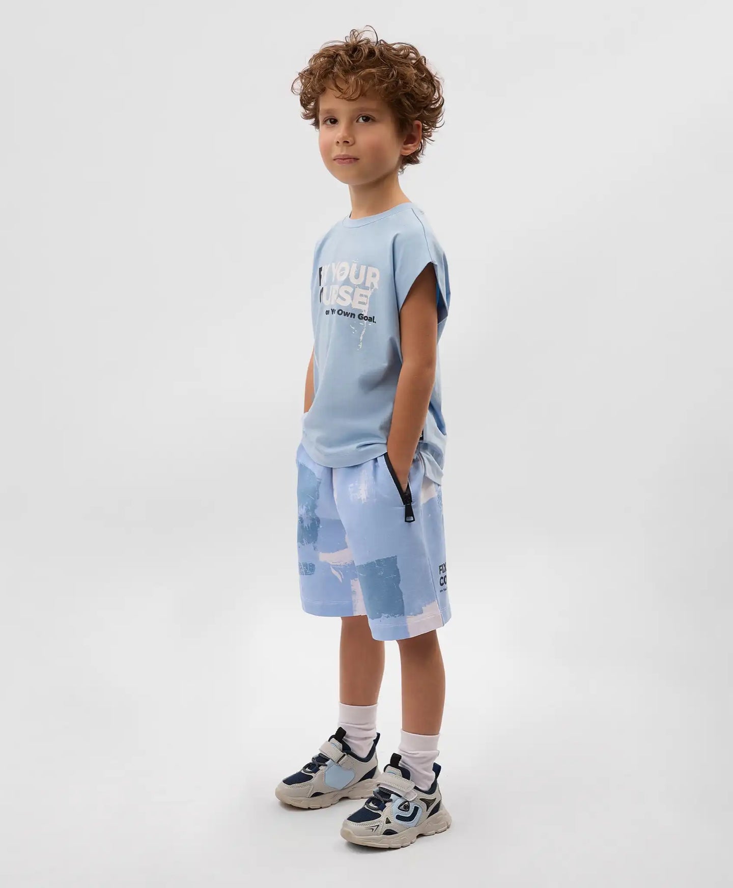 Tricou pentru băiat, cu imprimeu, albastru, Gulliver