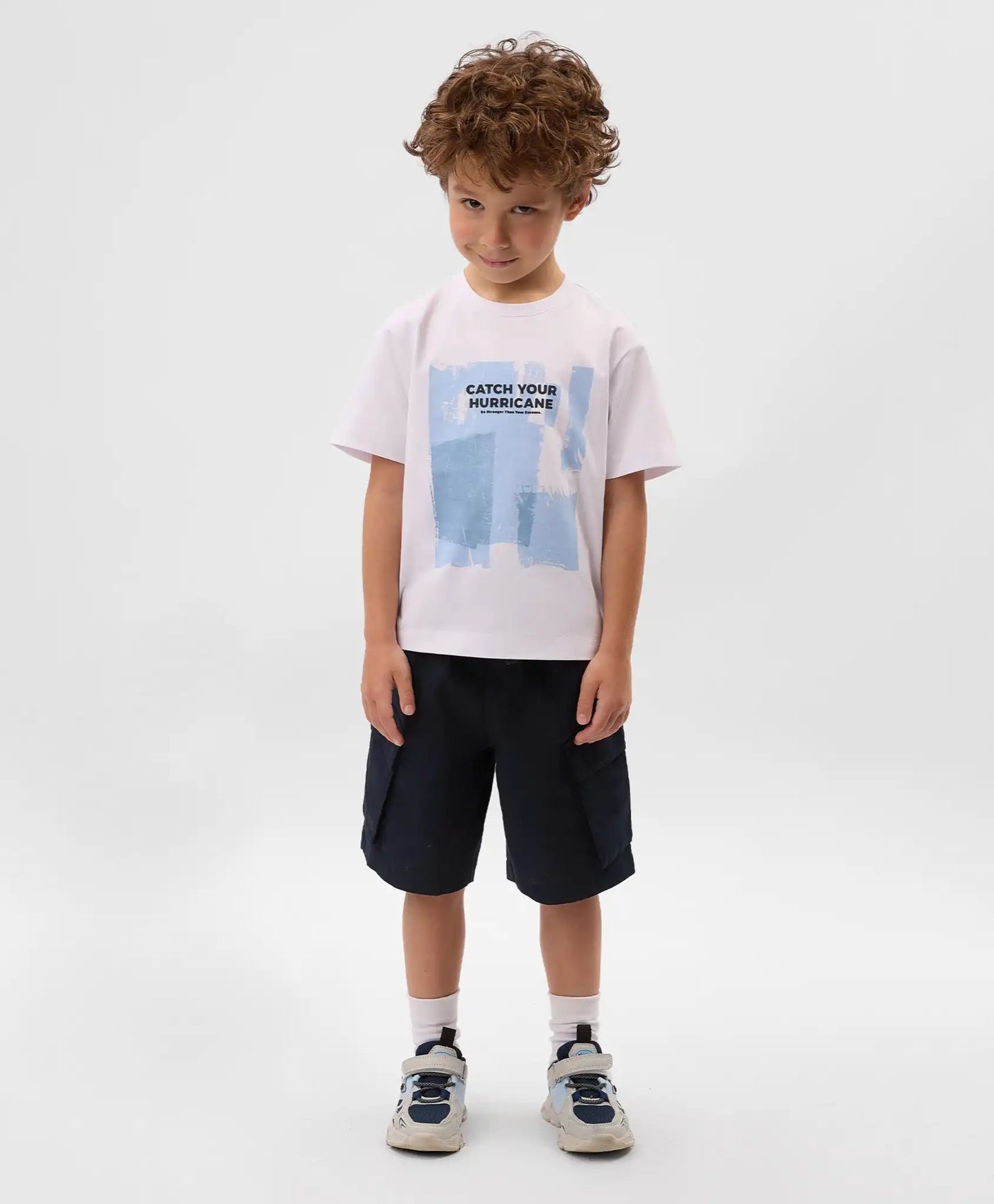 Tricou cu mânecă scurtă pentru băiat, alb, cu imprimeu, Gulliver