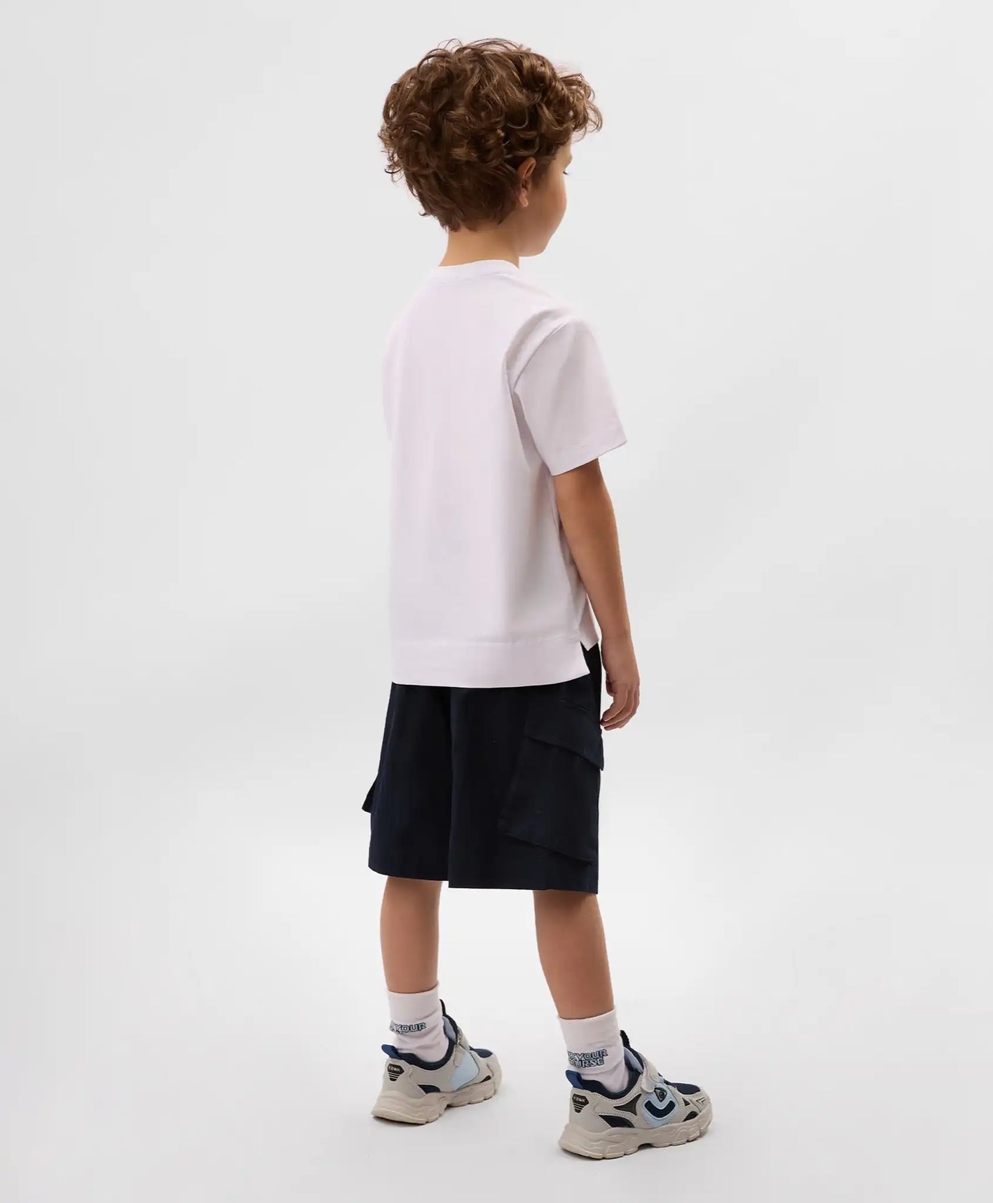 Tricou cu mânecă scurtă pentru băiat, alb, cu imprimeu, Gulliver