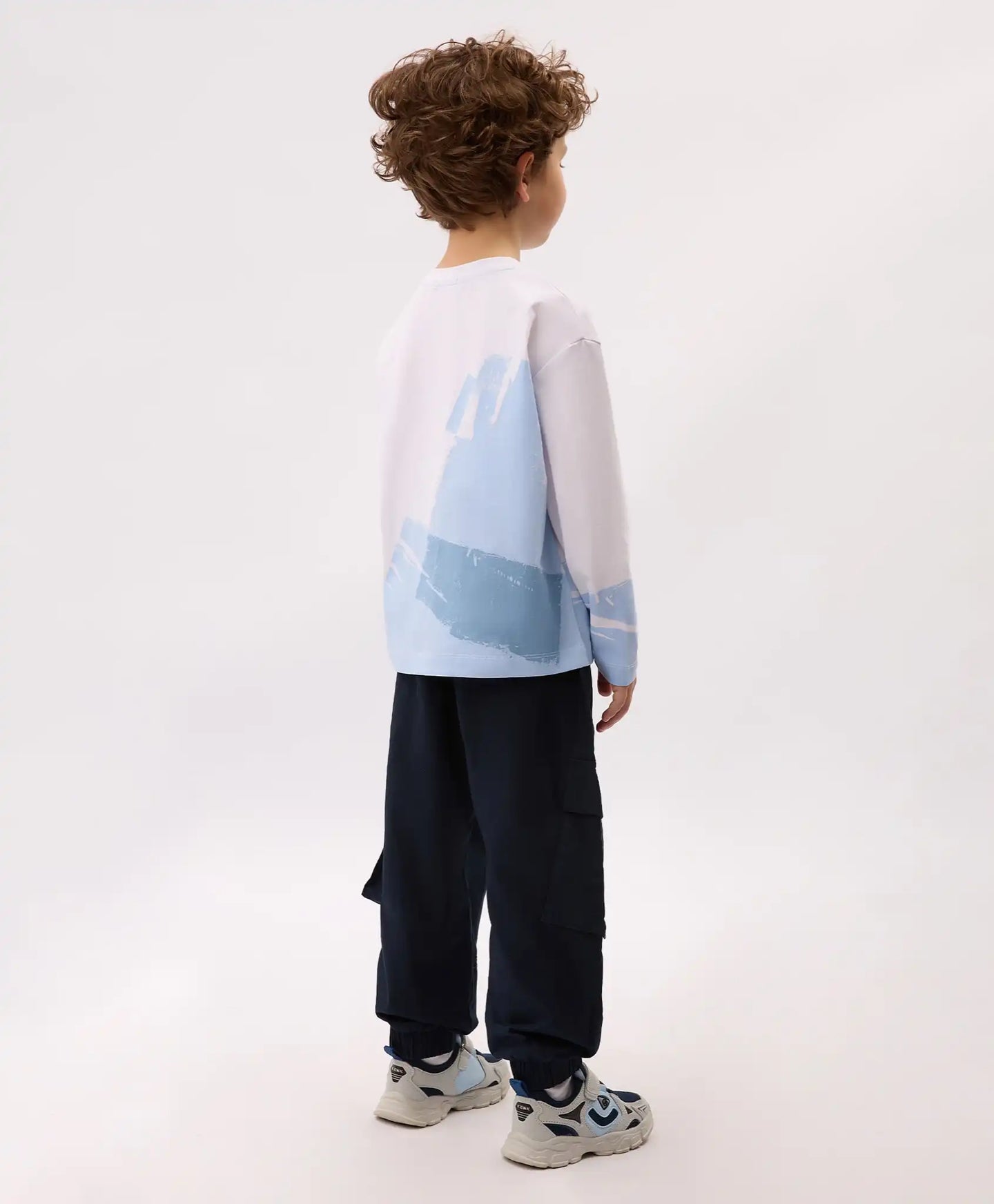 Longsleeve pentru băieți cu imprimeu alb Gulliver