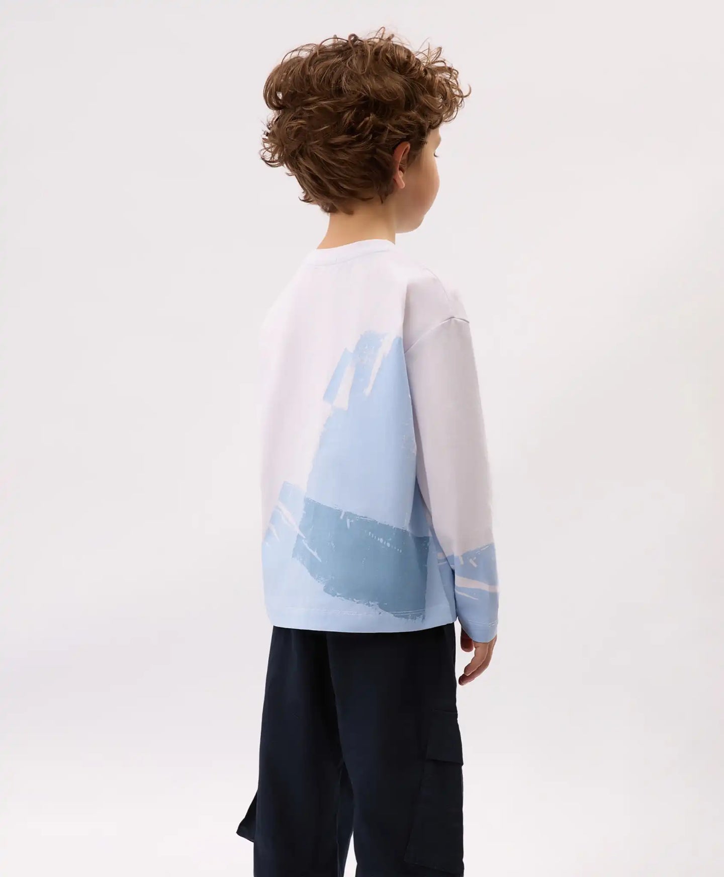 Longsleeve pentru băieți cu imprimeu alb Gulliver