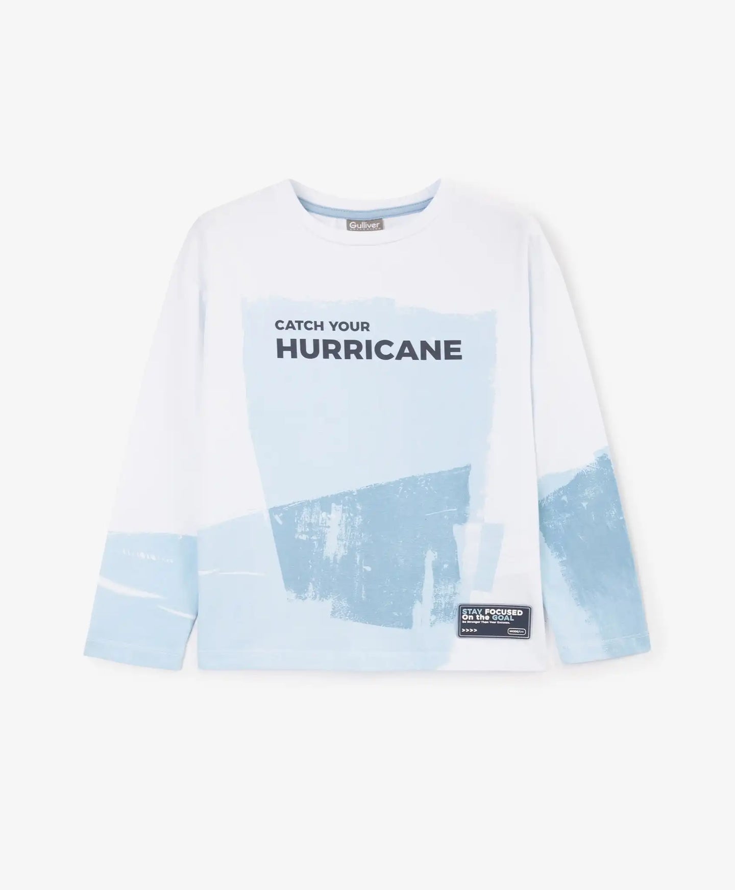 Longsleeve pentru băieți cu imprimeu alb Gulliver