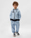 Hanorac deschis cu fermoar pentru băieți cu imprimeu albastru Gulliver