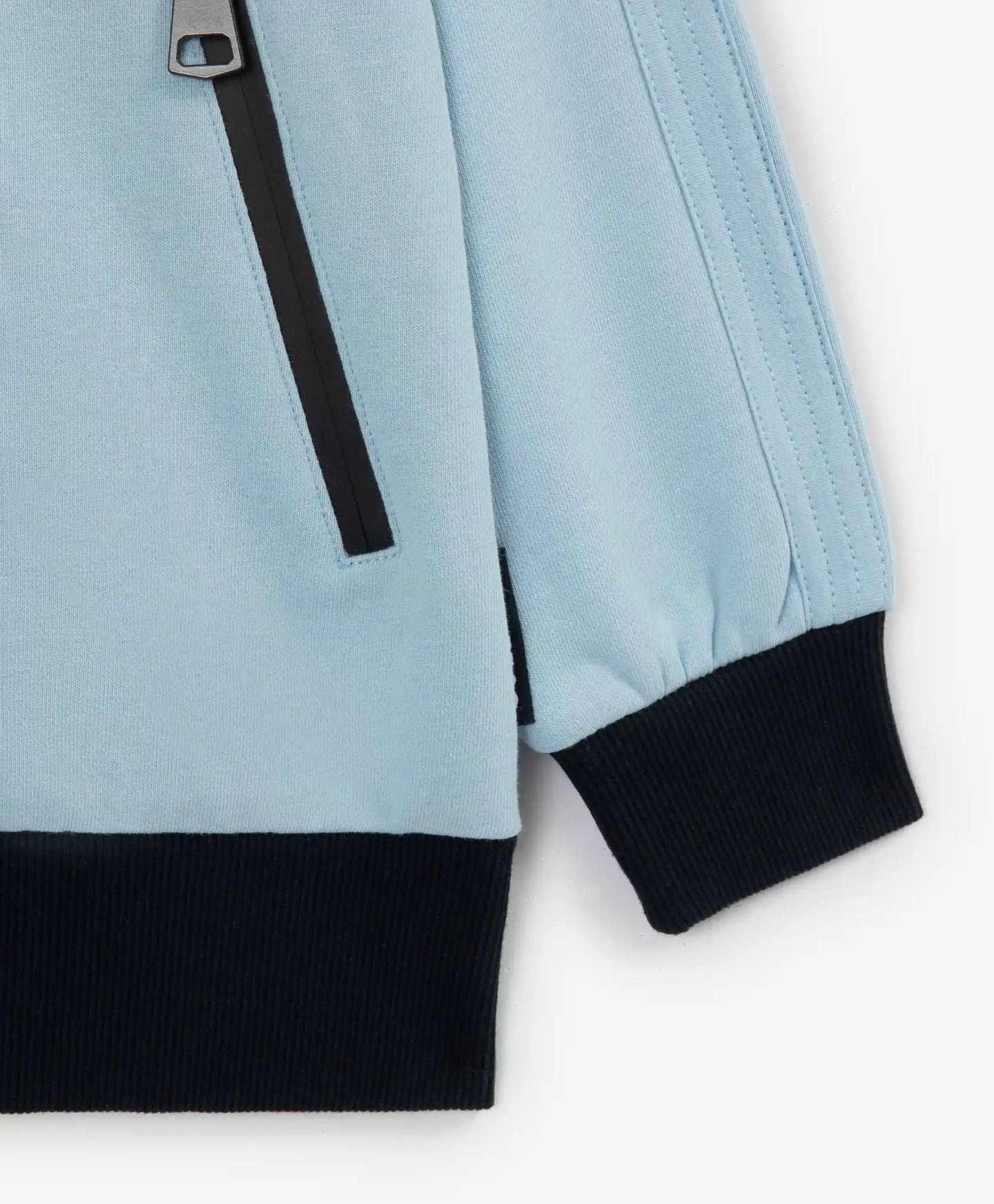 Hanorac deschis cu fermoar pentru băieți cu imprimeu albastru Gulliver