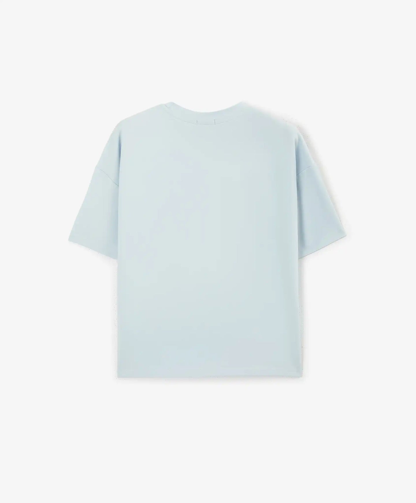 Tricou oversize pentru fată cu decorațiune din paiete transparente, albastru, Gulliver