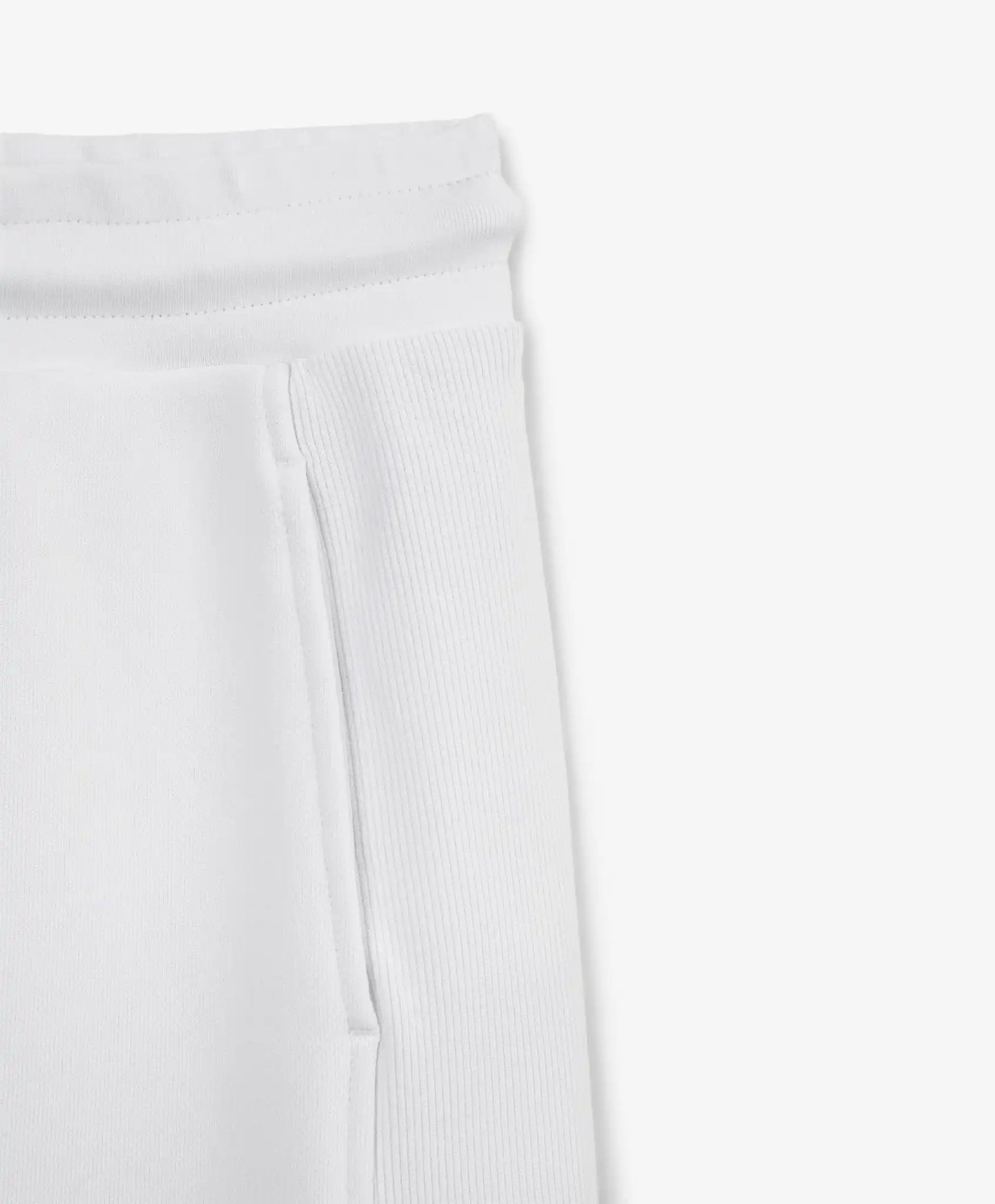 Fustă tricotată albă, cu talie medie și inserții reiate, Gulliver