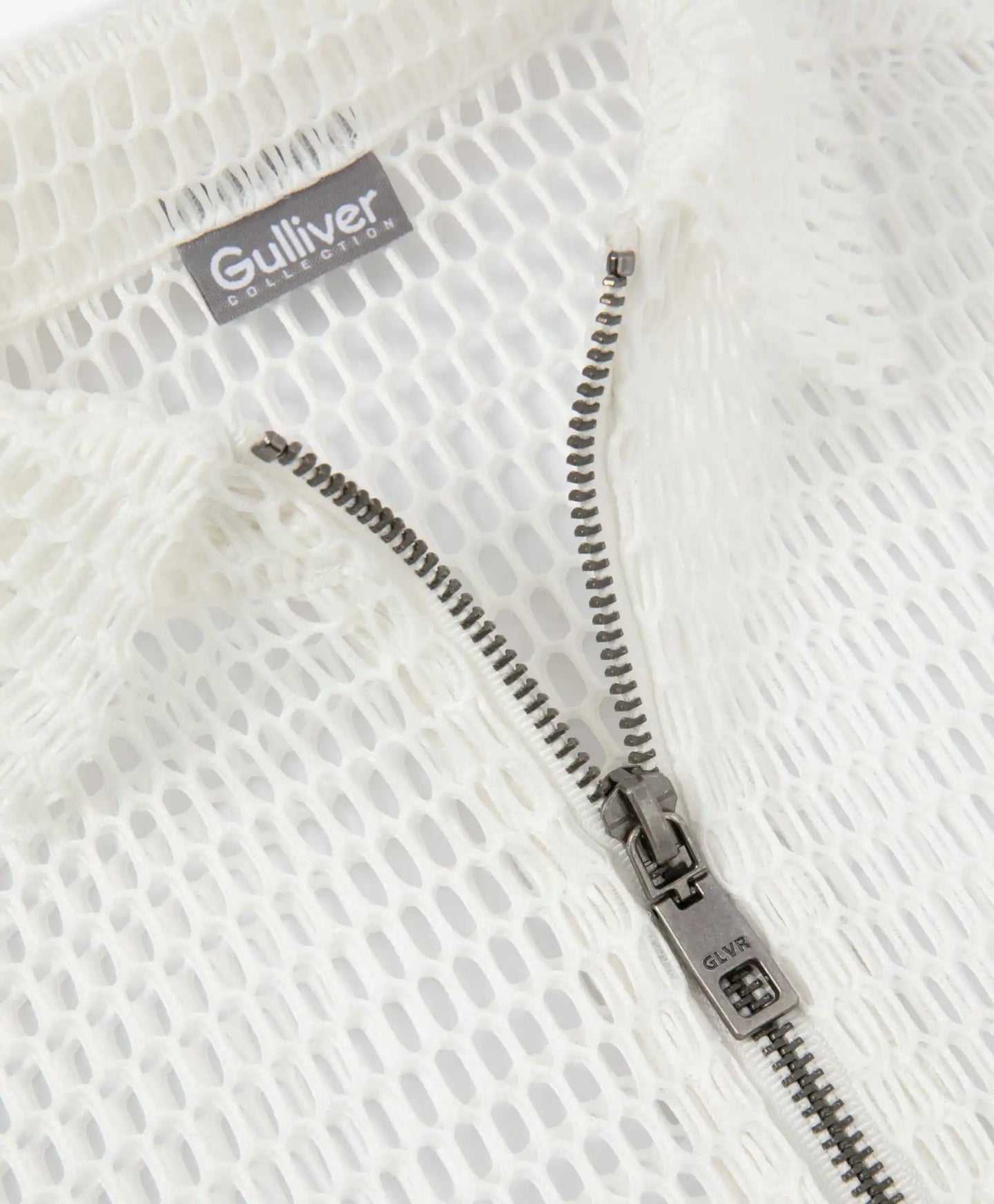 Jachetă pentru fete din plasă cremă Gulliver