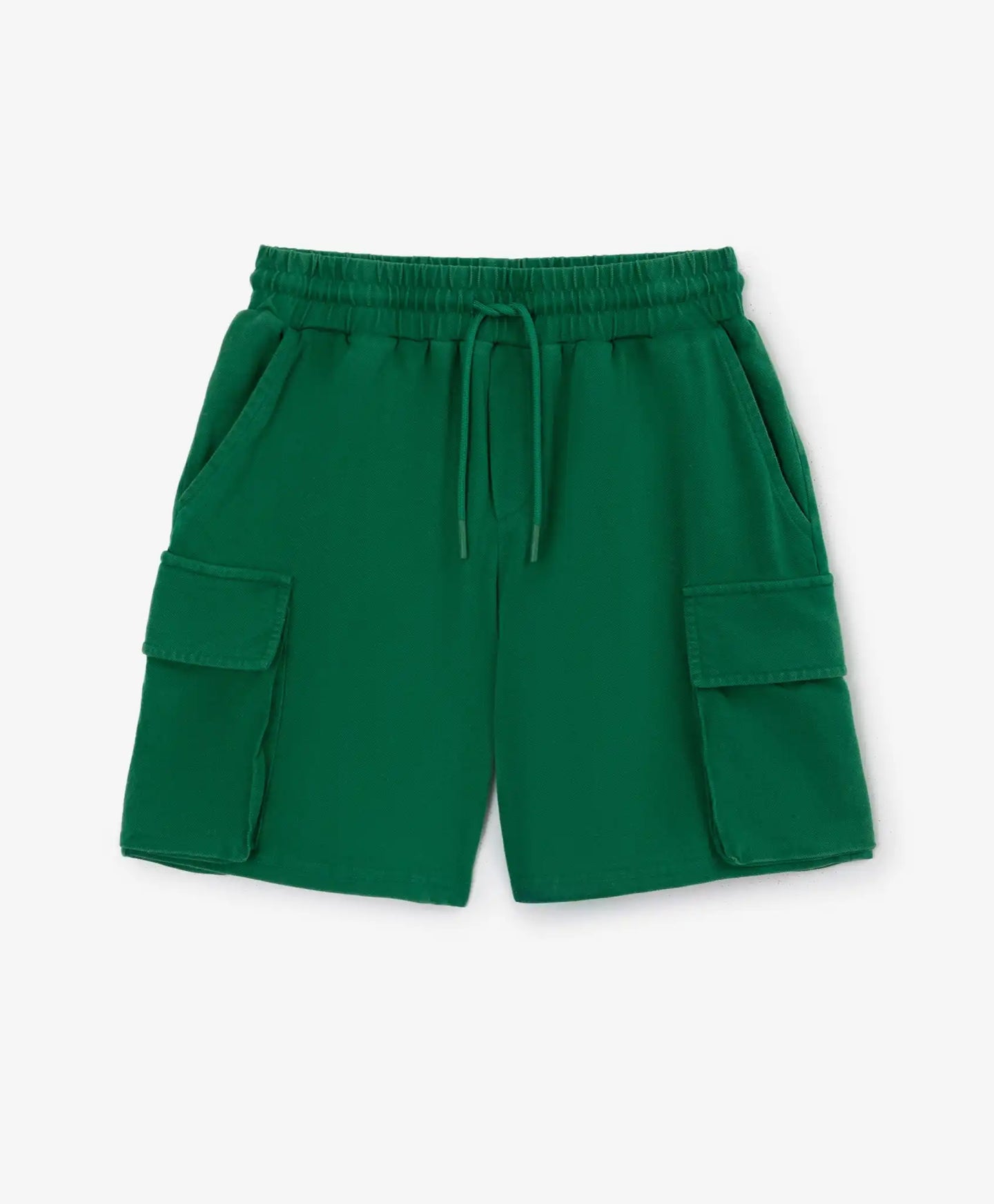 Pantaloni scurți pentru băiat, din tricot, cu buzunare cargo, verzi, Gulliver